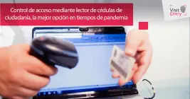 Control de acceso con lectura de cédulas de identidad Control de acceso con lectura de cédulas de identidad
